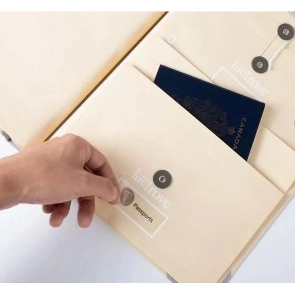 The Life Trove Document Organizer Binder, Bubblegum Pink for Important Documents